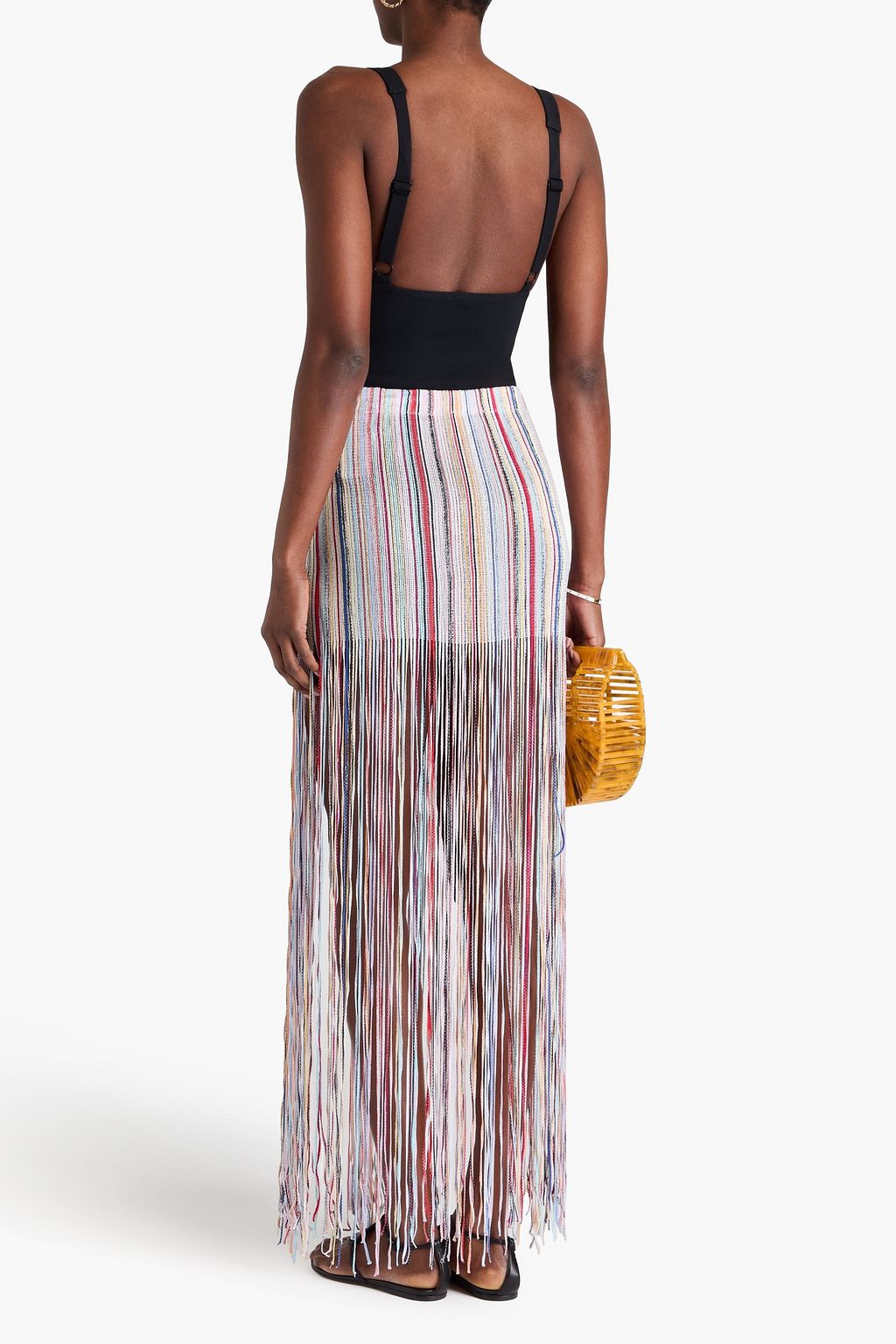 MISSONI Metallic crochet-knit pareo
