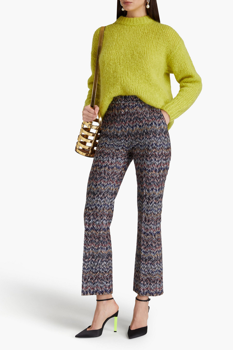 Missoni Serrated Casual Pants In Multi-color