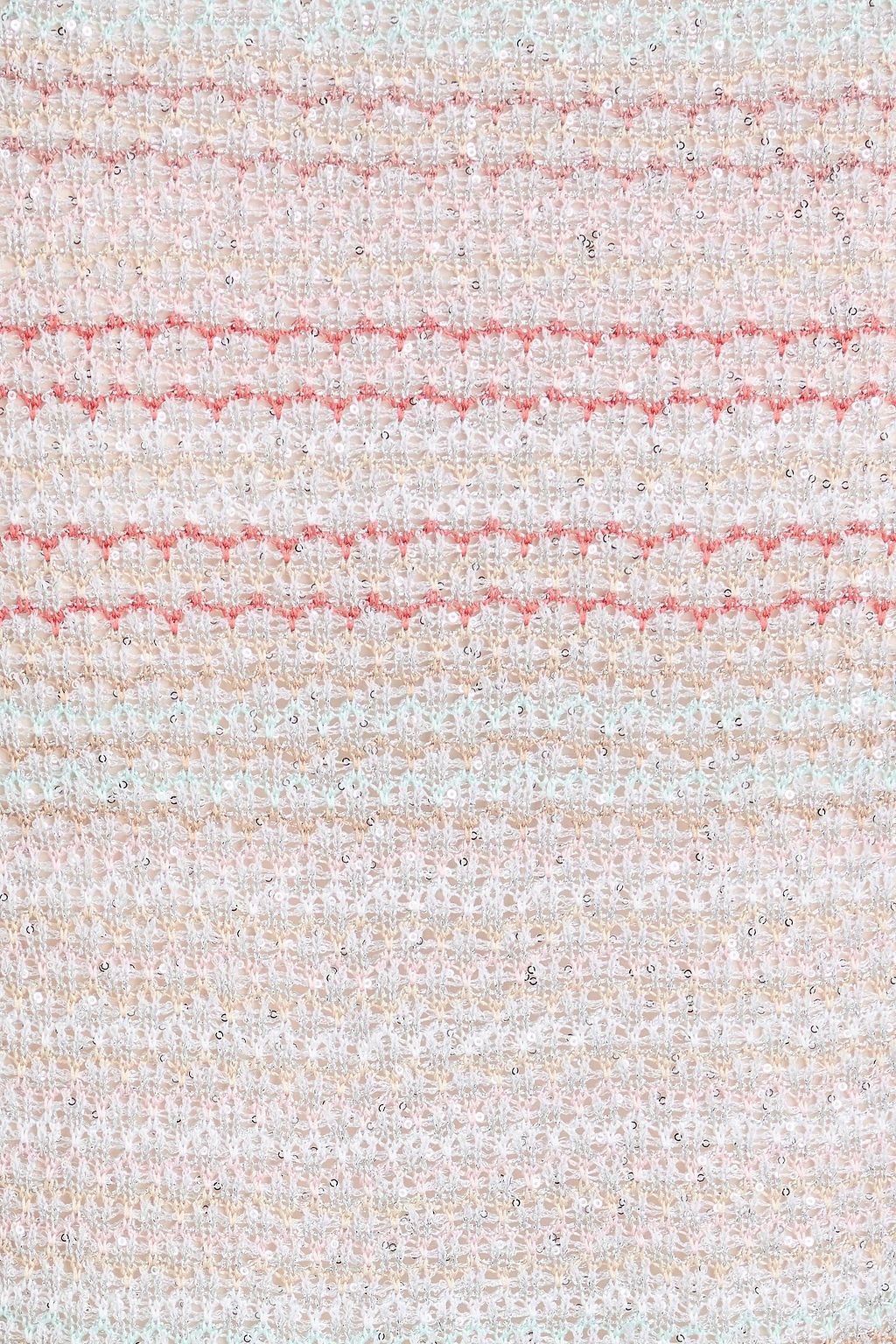 MISSONI تنورة ضيقة من نسيج بحبكة كروشيه مزينة بالترتر