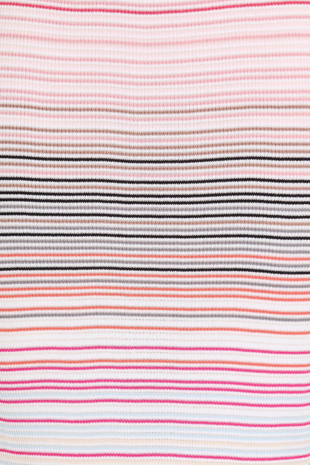 MISSONI تنورة ضيقة متوسطة الطول من مزيج القطن بتصميم مخطط ومضلع
