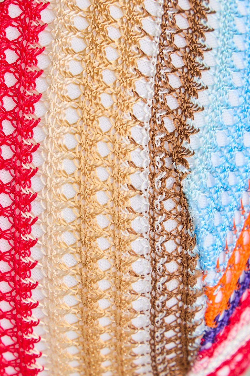 MISSONI Striped crochet-knit bikini