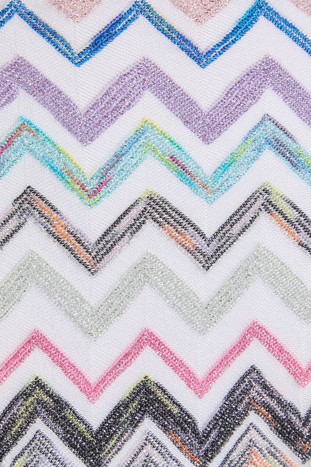 MISSONI 메탈릭 크로셰 니트 비키니