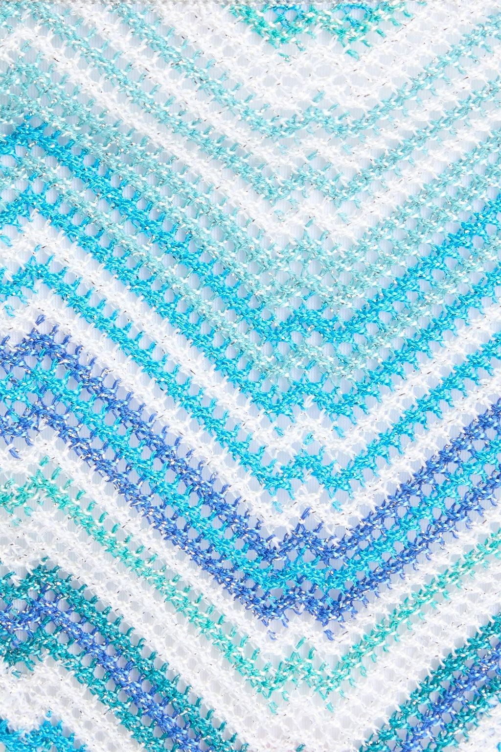 MISSONI بيكيني مثلث الشكل بحبكة كروشيه بلون معدني