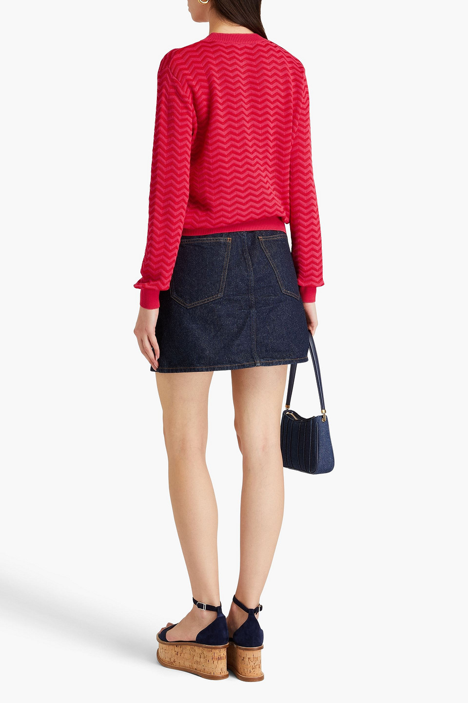 MISSONI CROCHET-KNIT COTTON-BLEND CARDIGAN