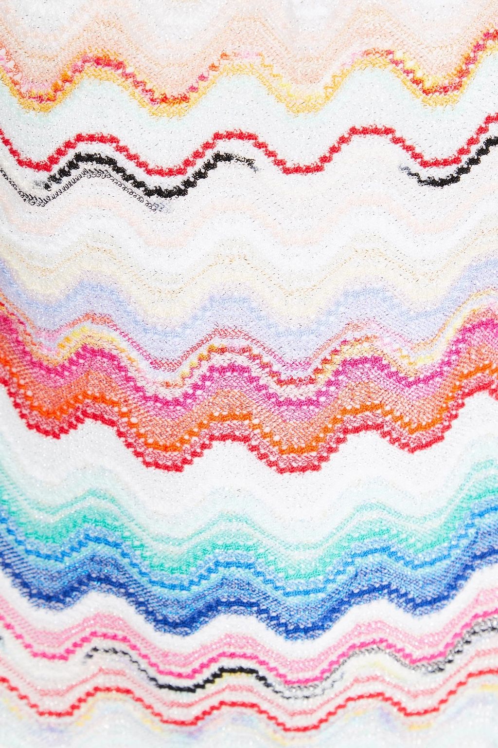 MISSONI Badeanzug aus Häkelstrick in Metallic-Optik