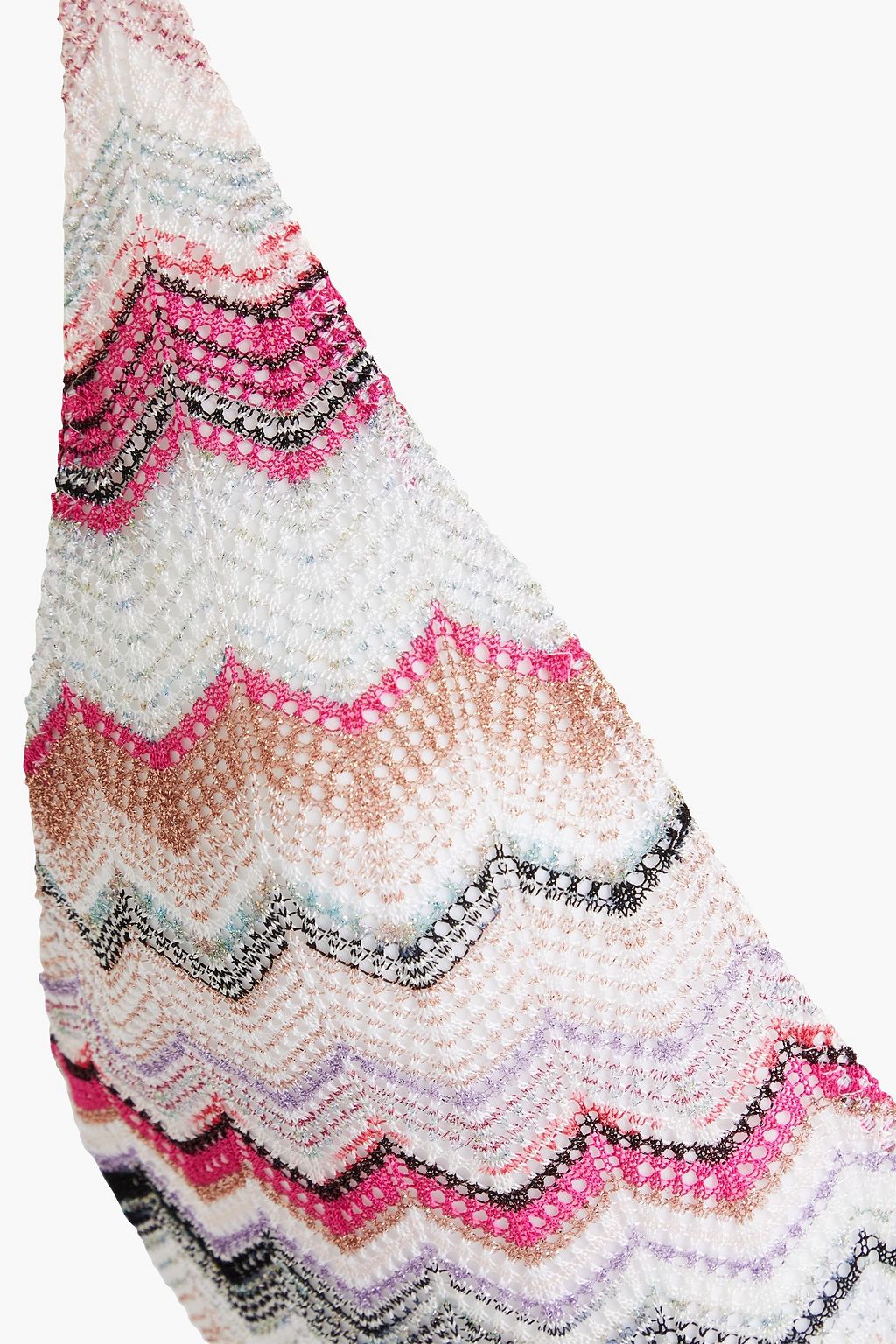 MISSONI Metallic crochet-knit swimsuit