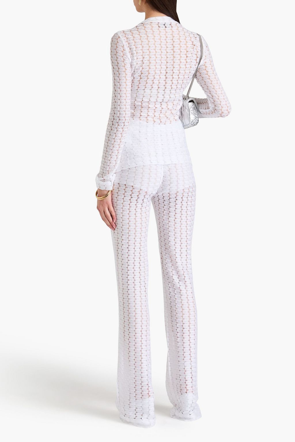 MISSONI كارديغان من نسيج بحبكة كروشيه