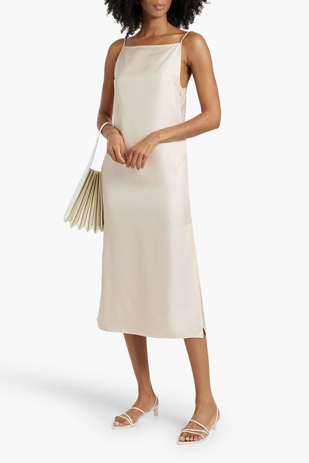 LOULOU STUDIO Sulum silk-twill midi dress