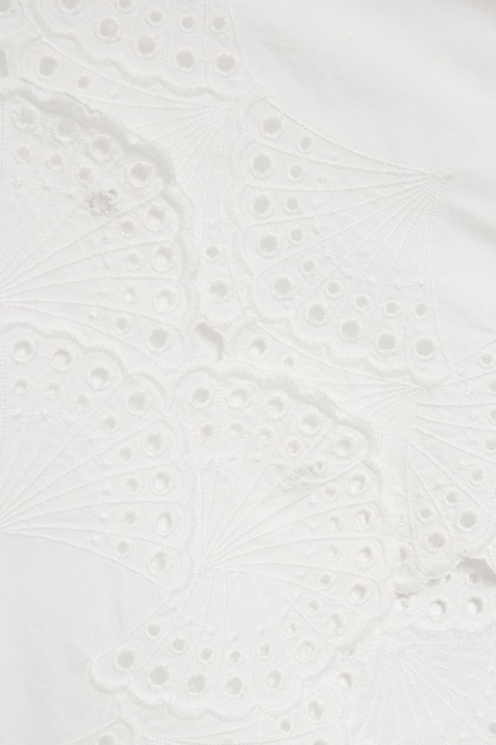 LOULOU STUDIO Elly scalloped broderie anglaise cotton top