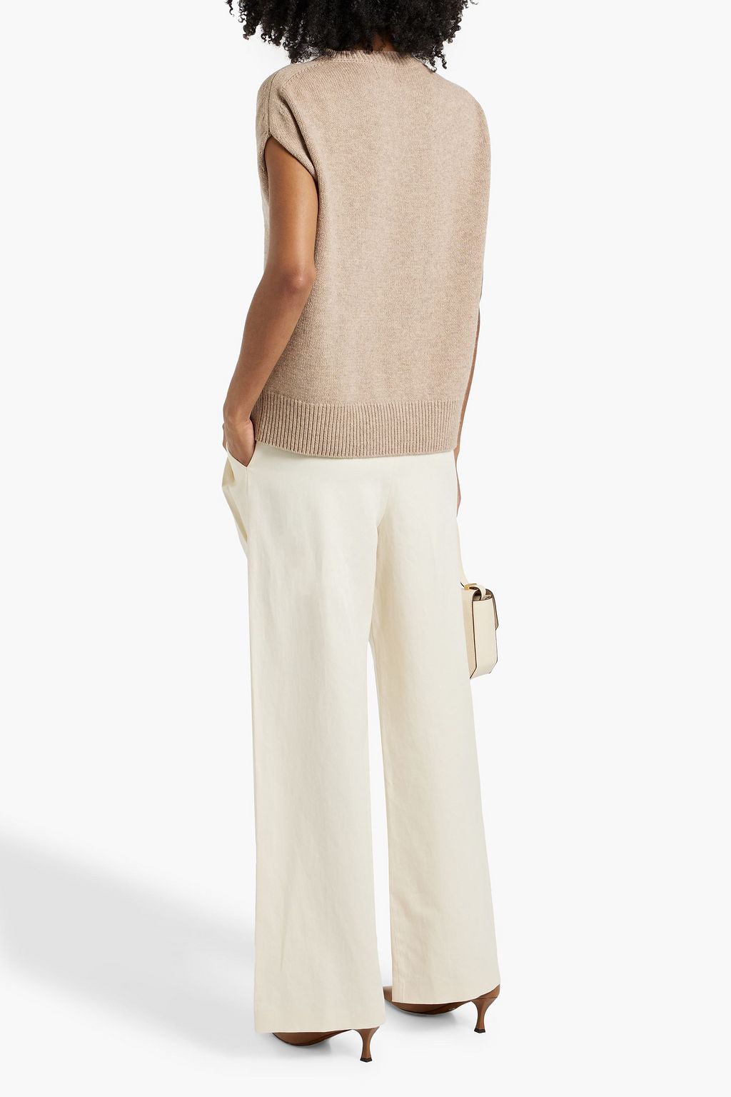 LOULOU STUDIO Idai cotton and linen-blend twill wide-leg pants