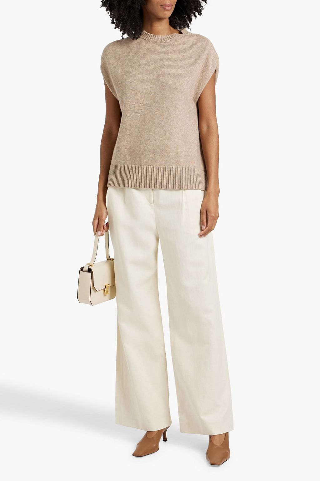 LOULOU STUDIO Idai cotton and linen-blend twill wide-leg pants
