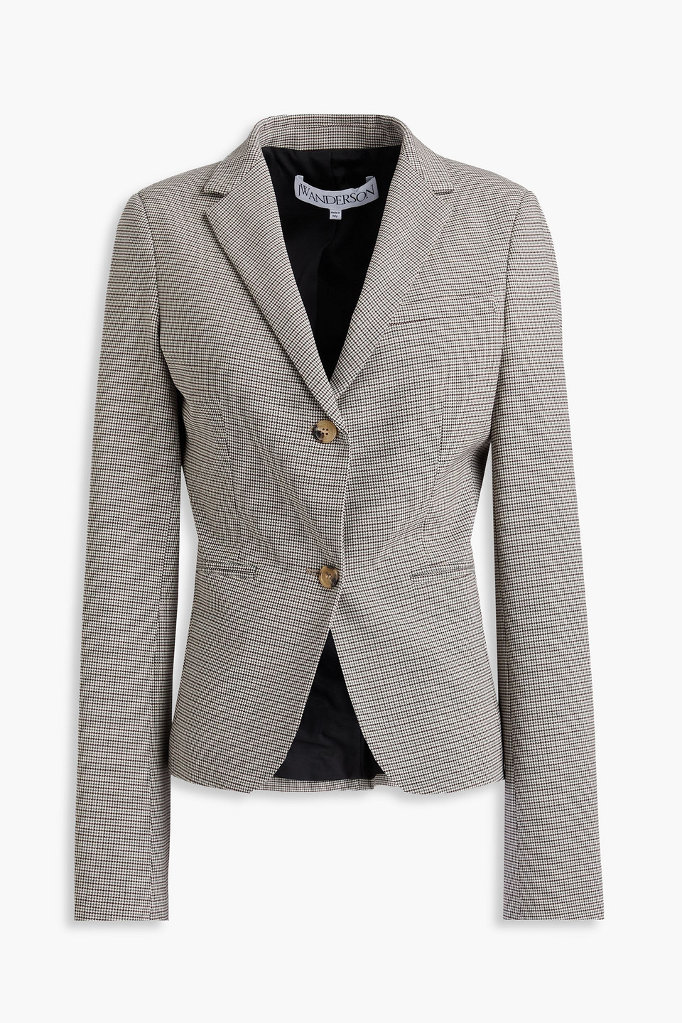 Jw Anderson Blazer Aus Einer Wollmischung Mit Hahnentrittmuster In Grau