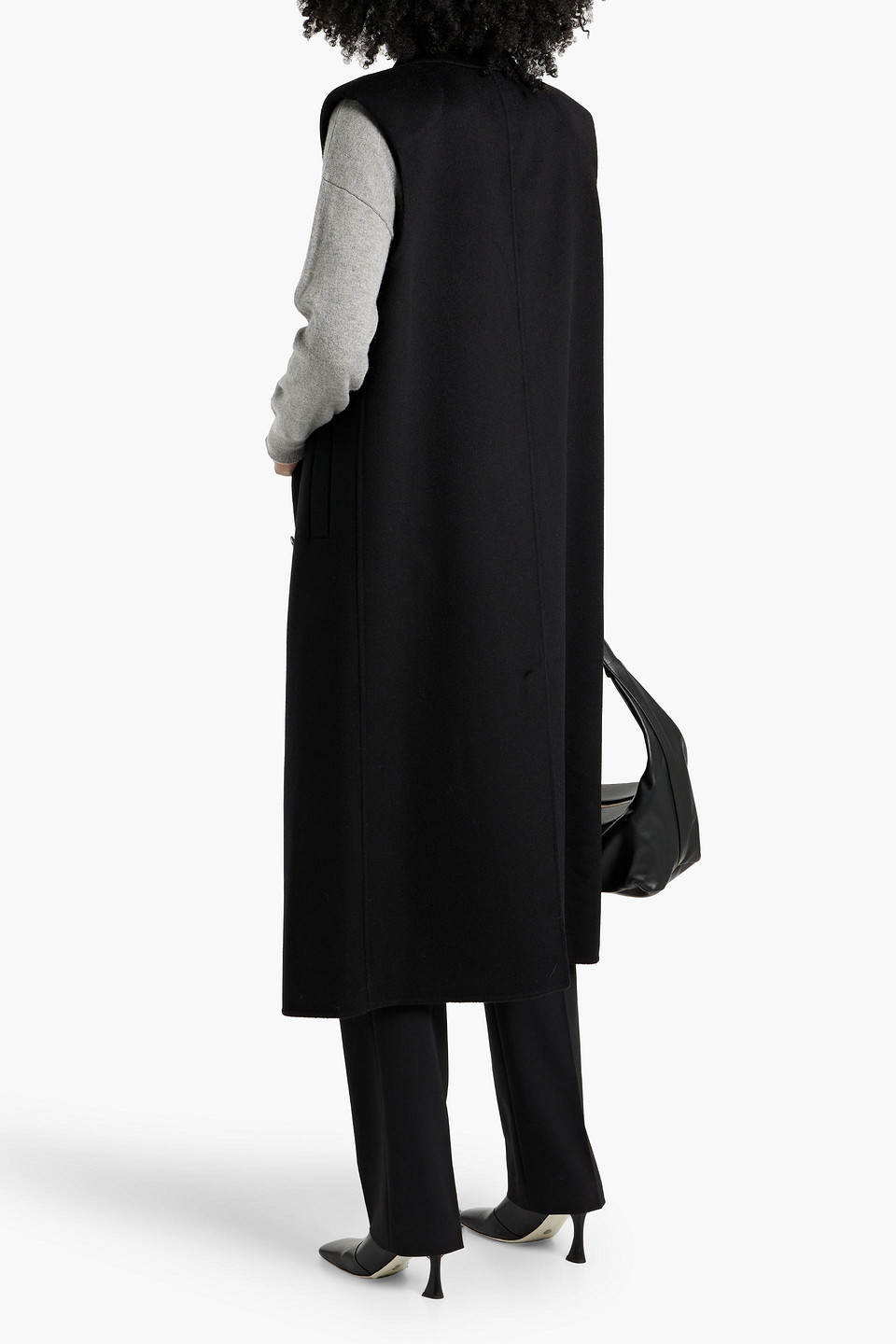 LOULOU STUDIO DEANNA BRUSHED WOOL AND CASHMERE-BLEND FELT VEST 