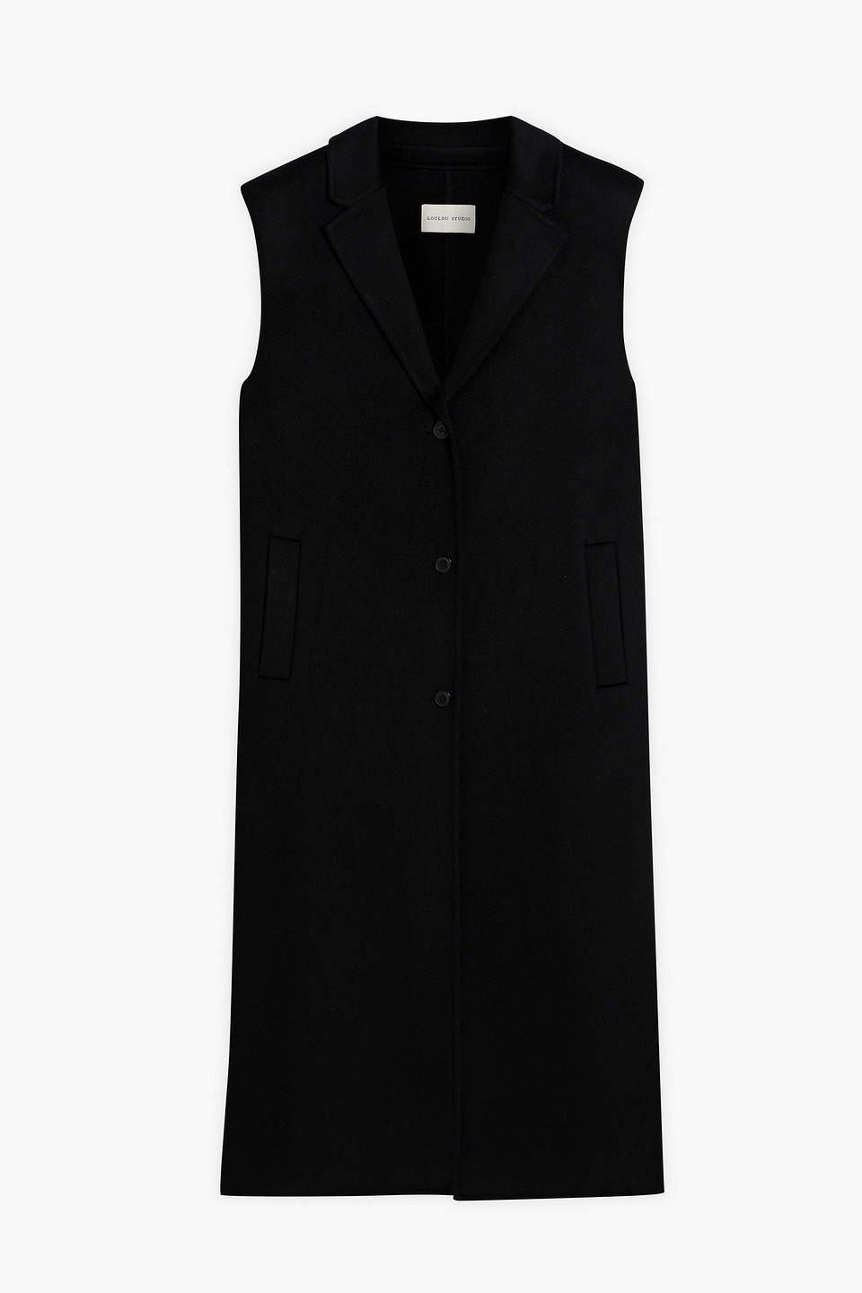 LOULOU STUDIO DEANNA BRUSHED WOOL AND CASHMERE-BLEND FELT VEST 