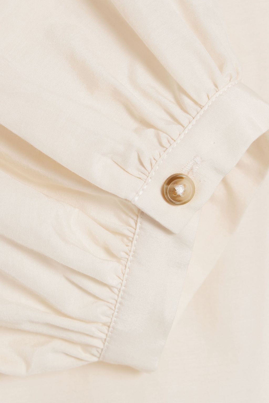 LOULOU STUDIO Cotton and silk-blend midi shirt dress