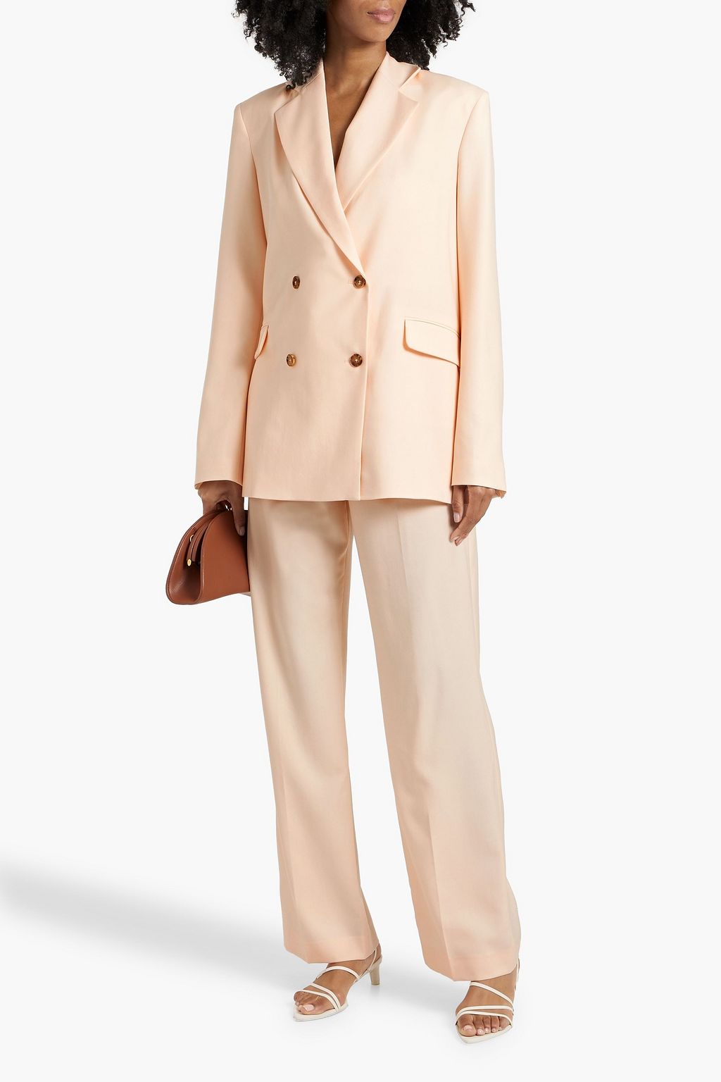 LOULOU STUDIO Donau double-breasted wool-twill blazer
