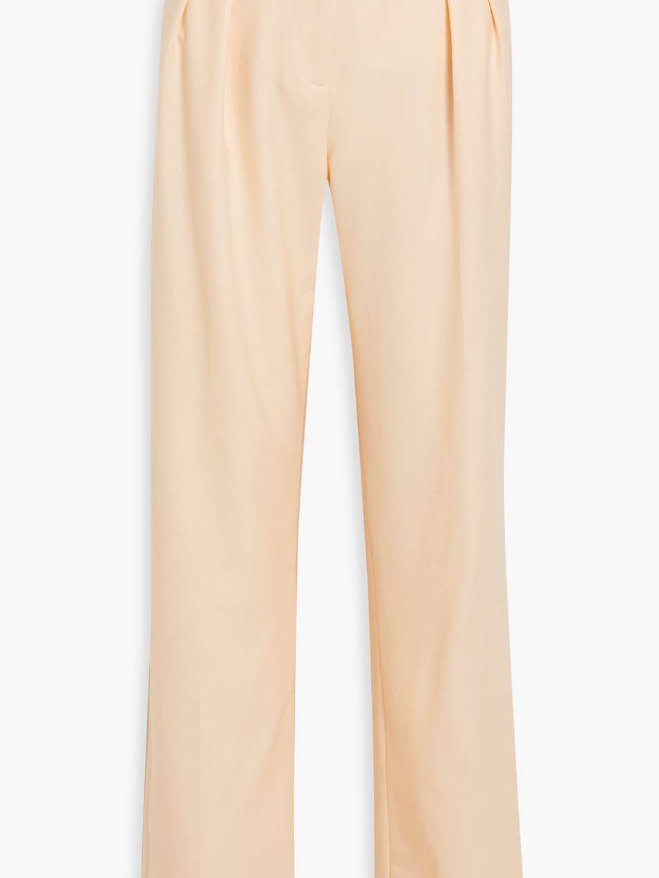 sbiru wool-twill wide-leg pants