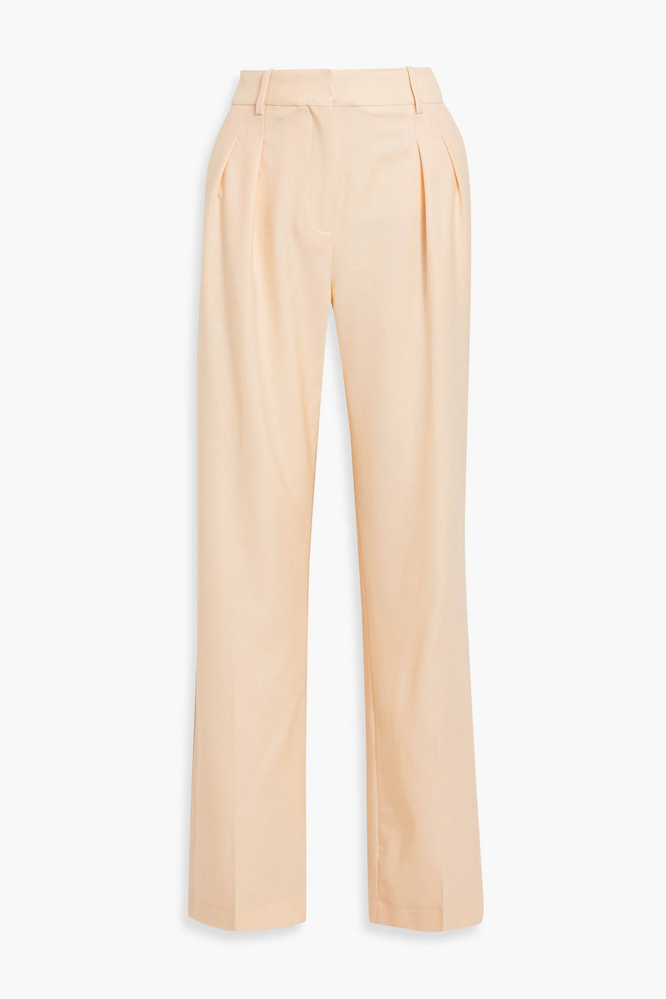 Loulou Studio Sbiru Wool-twill Straight-leg Pants In Pastel Orange