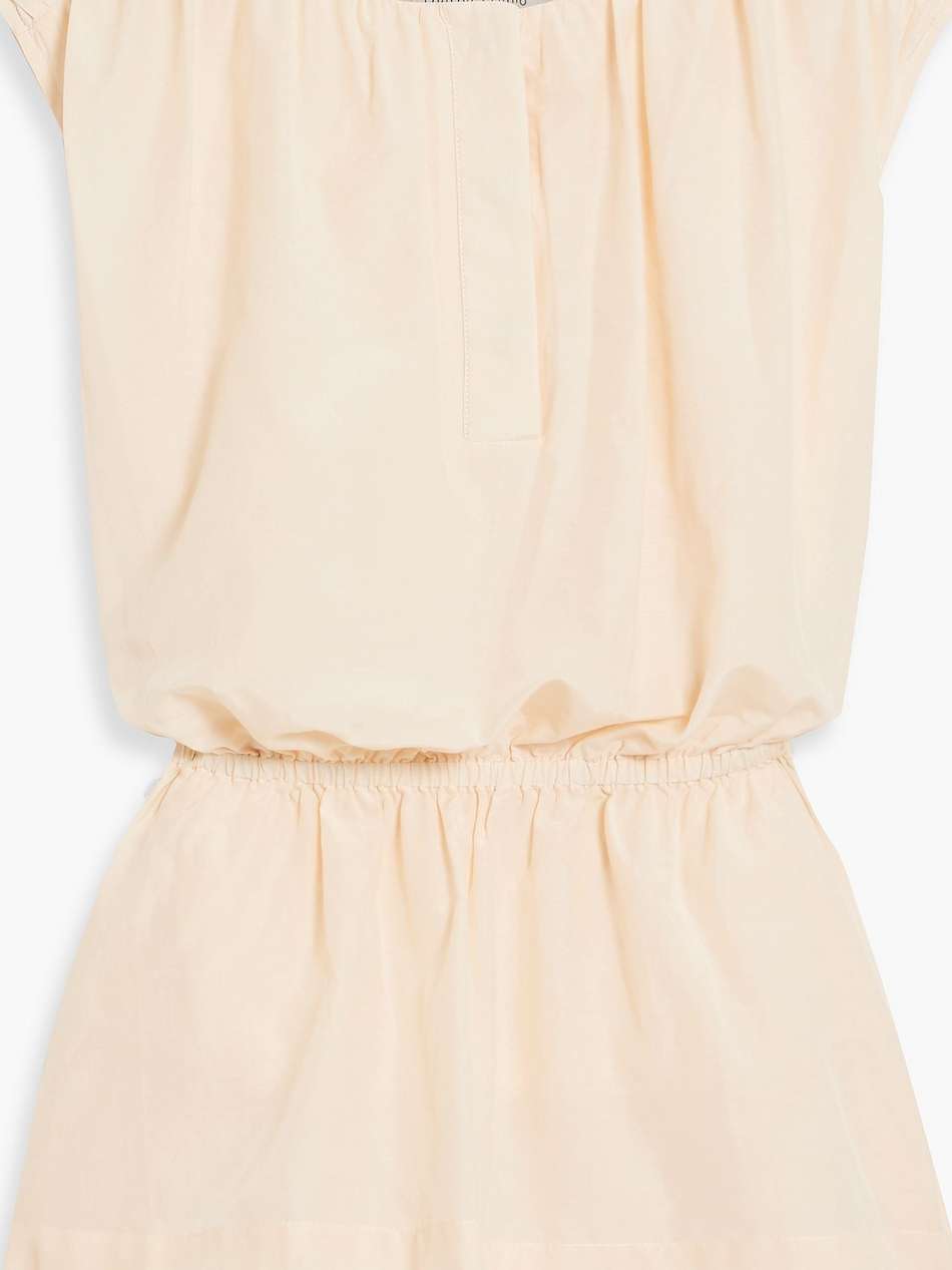 athena cotton and silk-blend poplin top