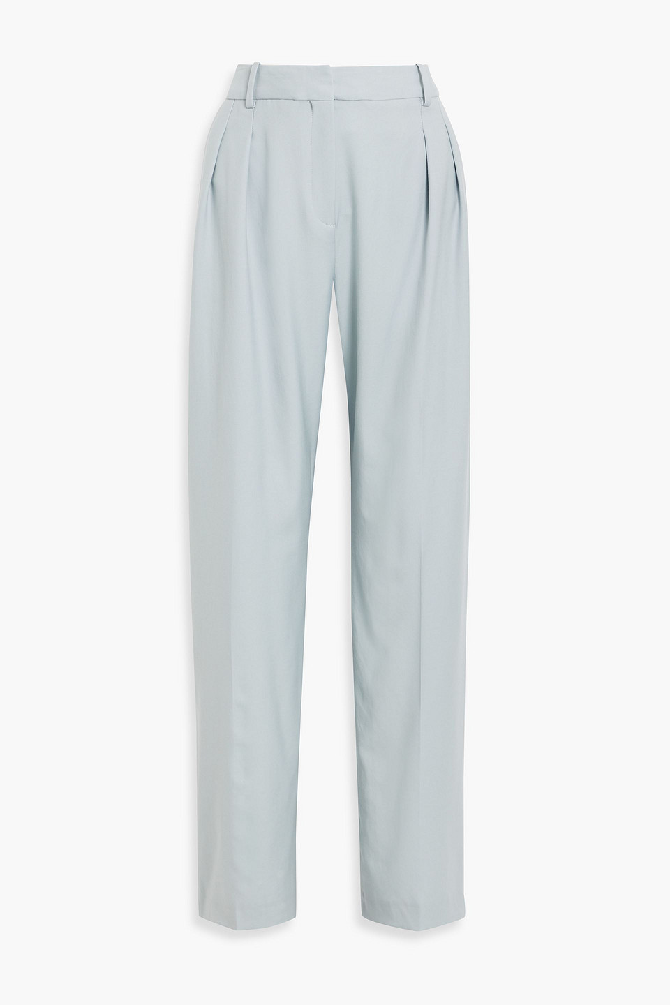 Loulou Studio Sbiru Wool-twill Straight-leg Pants In Sky Blue