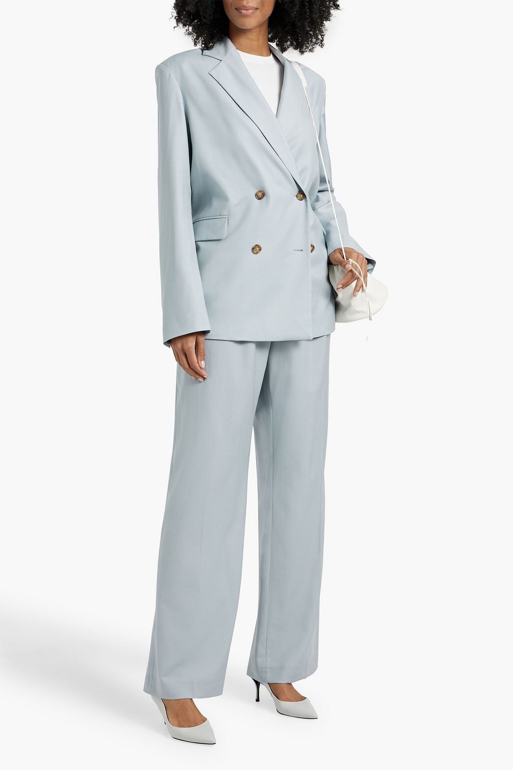 LOULOU STUDIO Donau double-breasted wool-twill blazer
