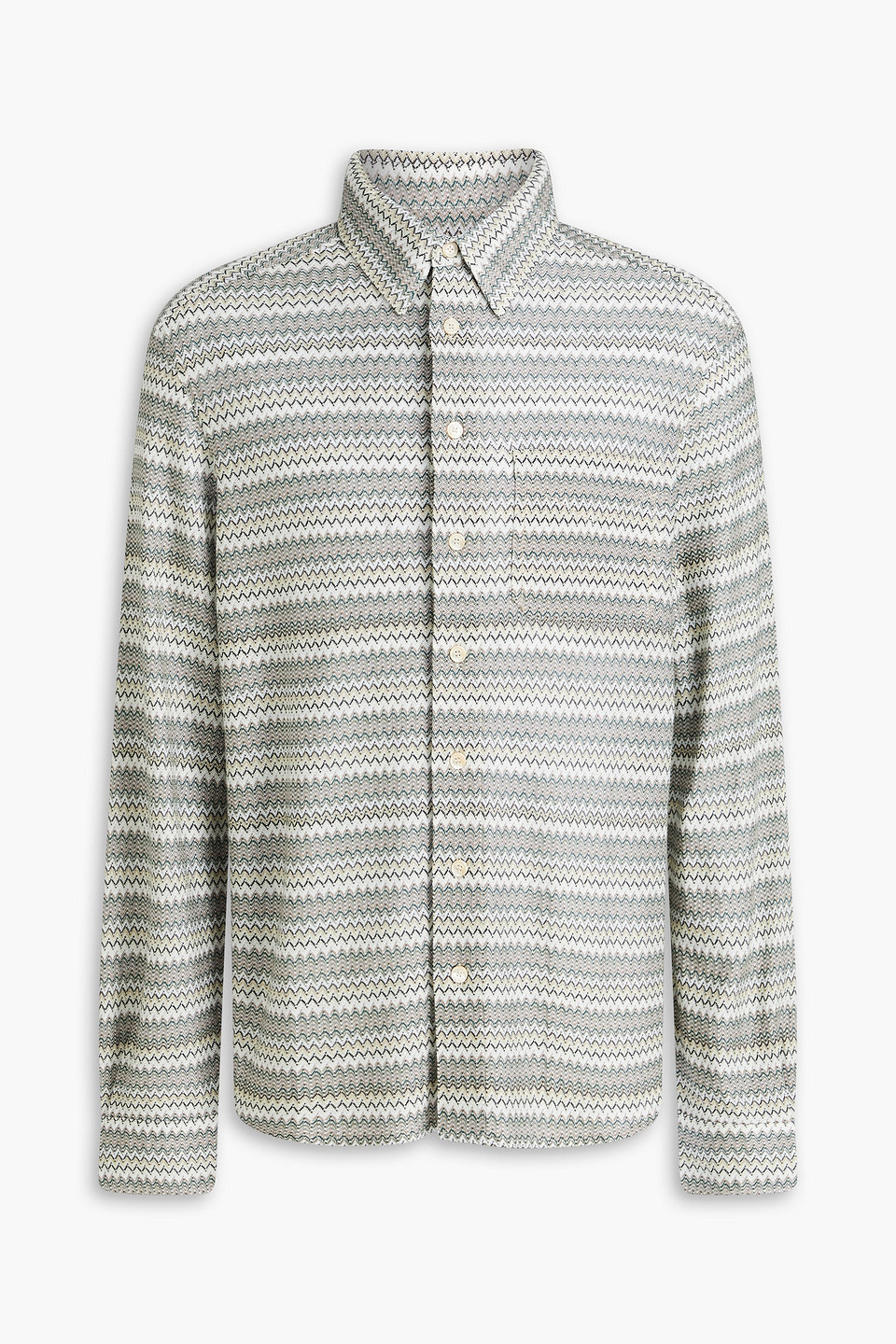 MISSONI CROCHET-KNIT SHIRT