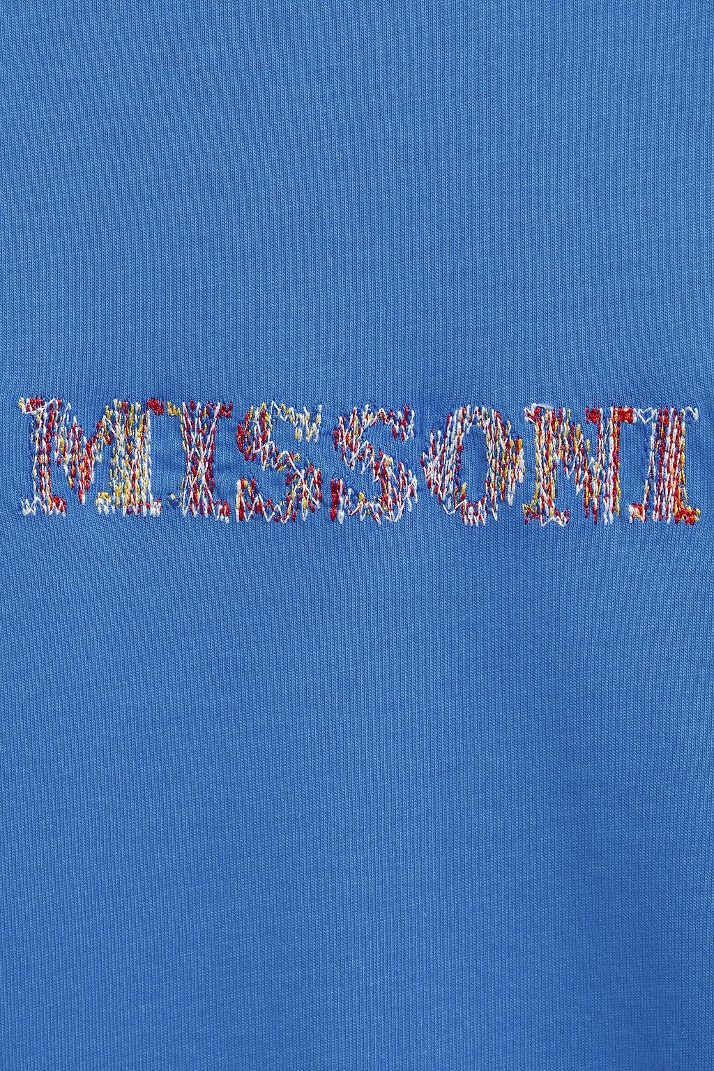 MISSONI 자수 장식 코튼 저지 티셔츠