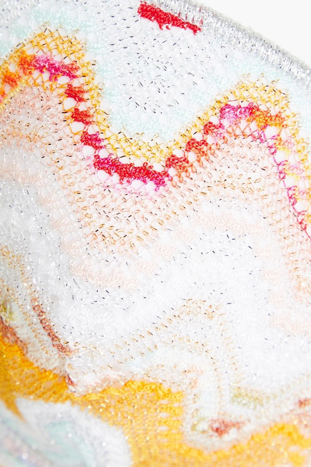MISSONI 메탈릭 크로셰 니트 비키니