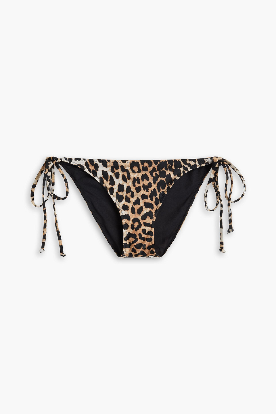 Leopard-print bikini briefs