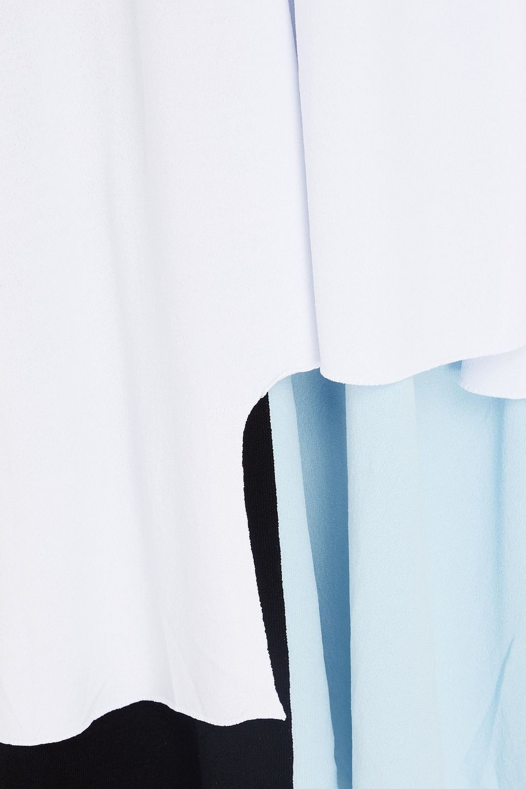 JW ANDERSON فستان صوفي متوسط الطول متباين الألوان بطبقات