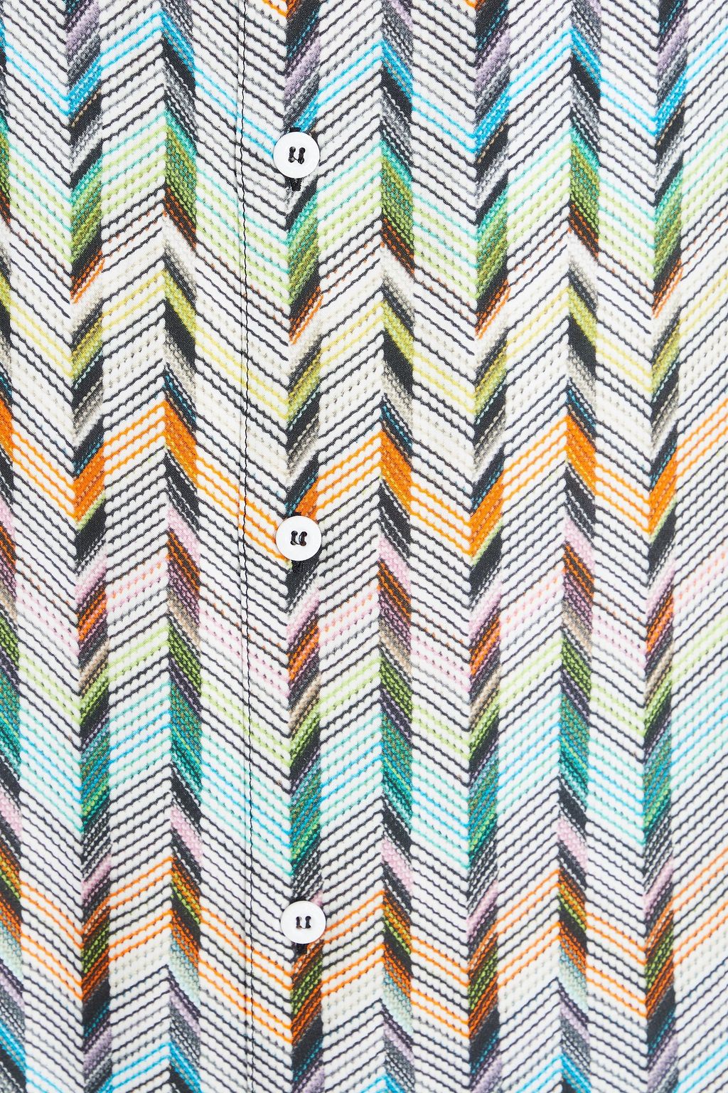 MISSONI قميص من نسيج محبوك مزين بطبعات