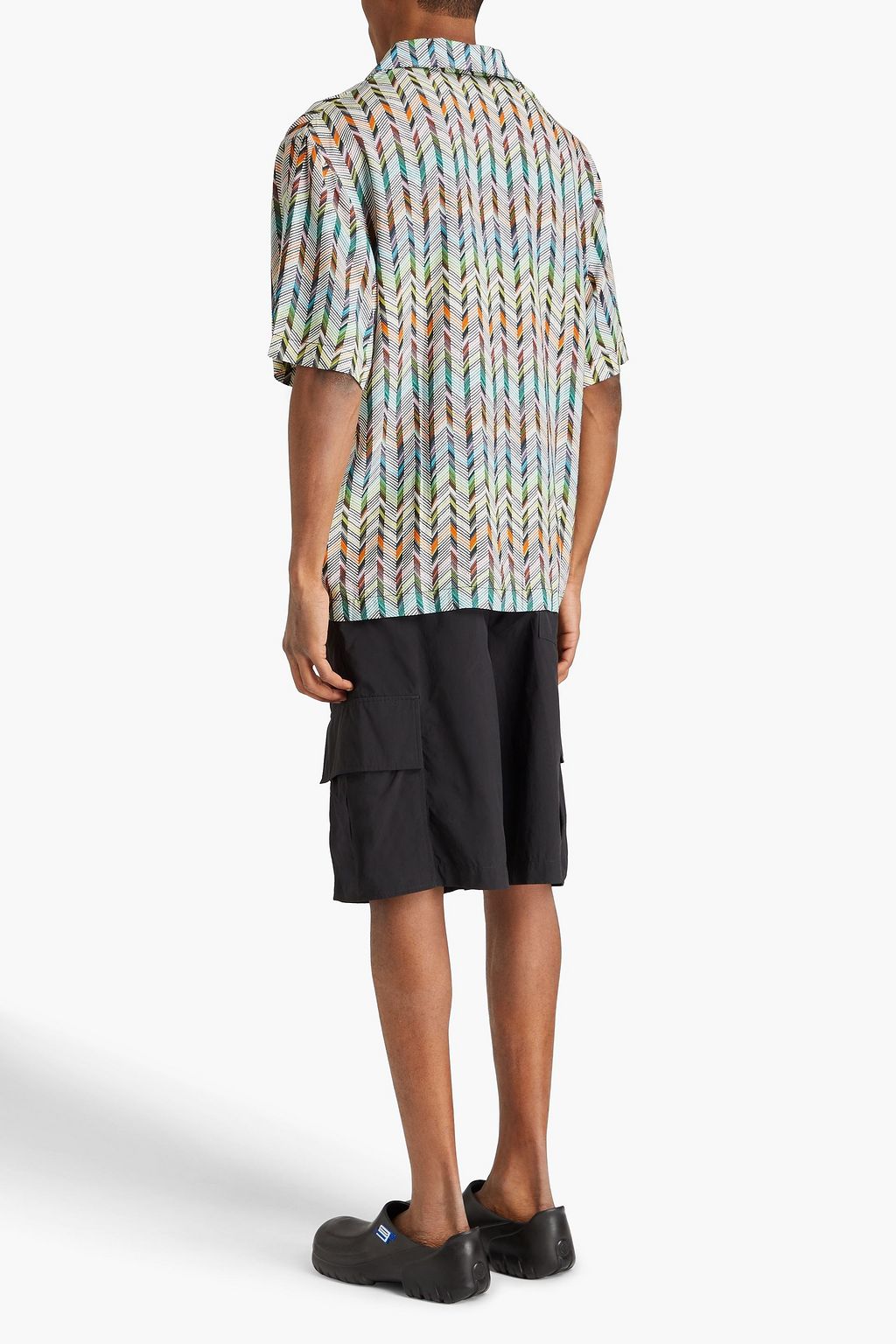 MISSONI قميص من نسيج محبوك مزين بطبعات