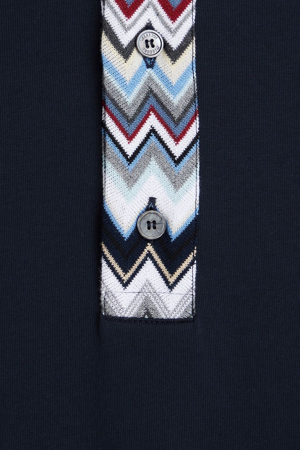MISSONI قميص بولو من قطن الجيرسي بحواف محبوكة