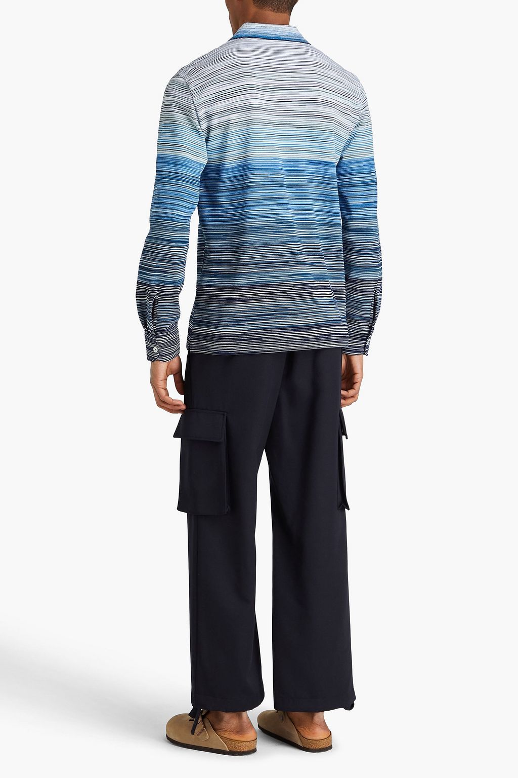 MISSONI 스페이스 다이 코튼 폴로 셔츠