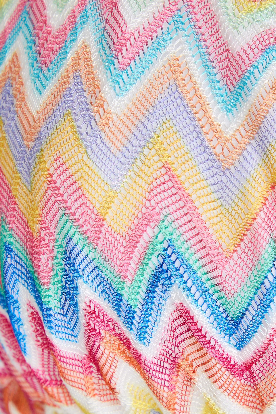 MISSONI CROCHET-KNIT TRIANGLE BIKINI