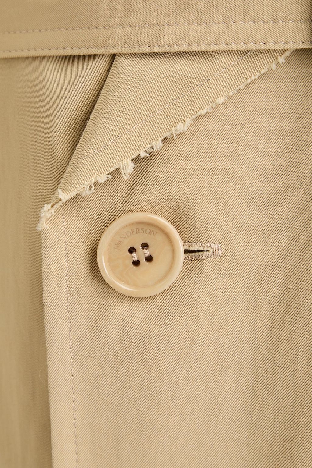 JW ANDERSON コットンギャバジン フード付きトレンチコート