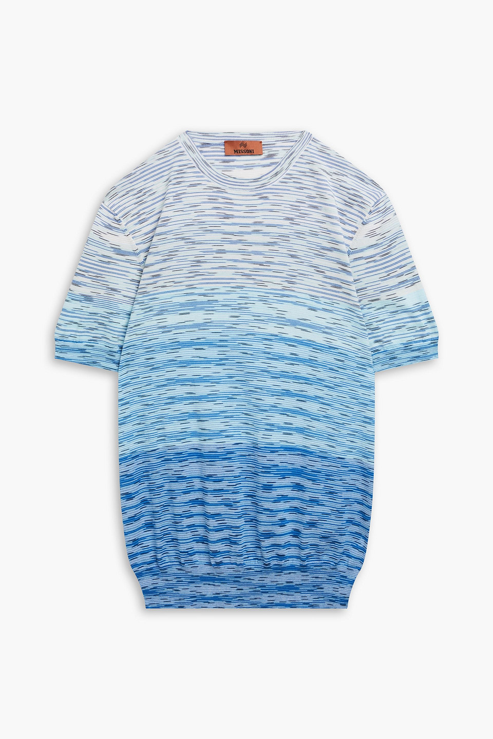 Missoni - Space-dyed cotton T-shirt - Blue - IT 50