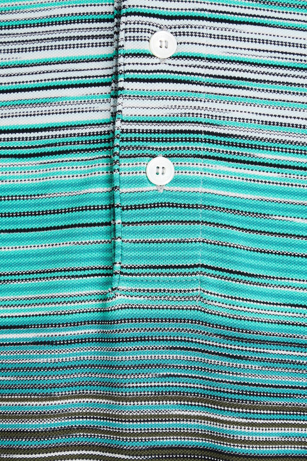 MISSONI قميص بولو من القطن بألوان متداخلة