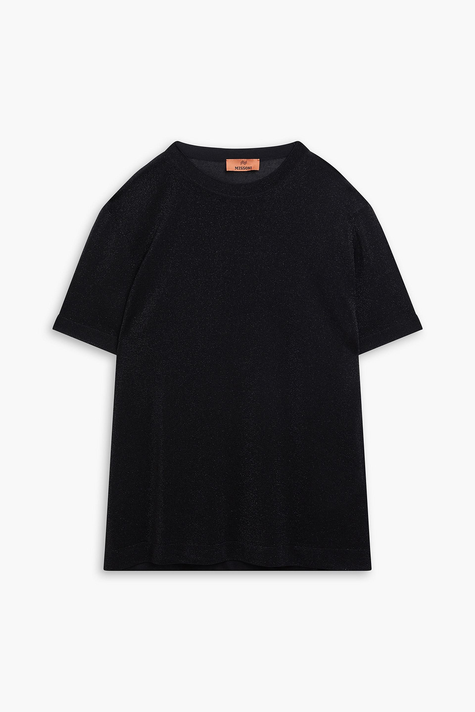 Missoni - Metallic knitted T-shirt - Black - IT 50