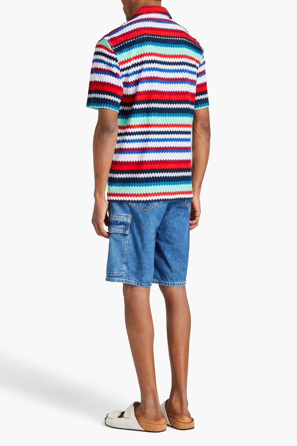 MISSONI قميص من قماش التيري من مزيج من القطن مزين بطبعات