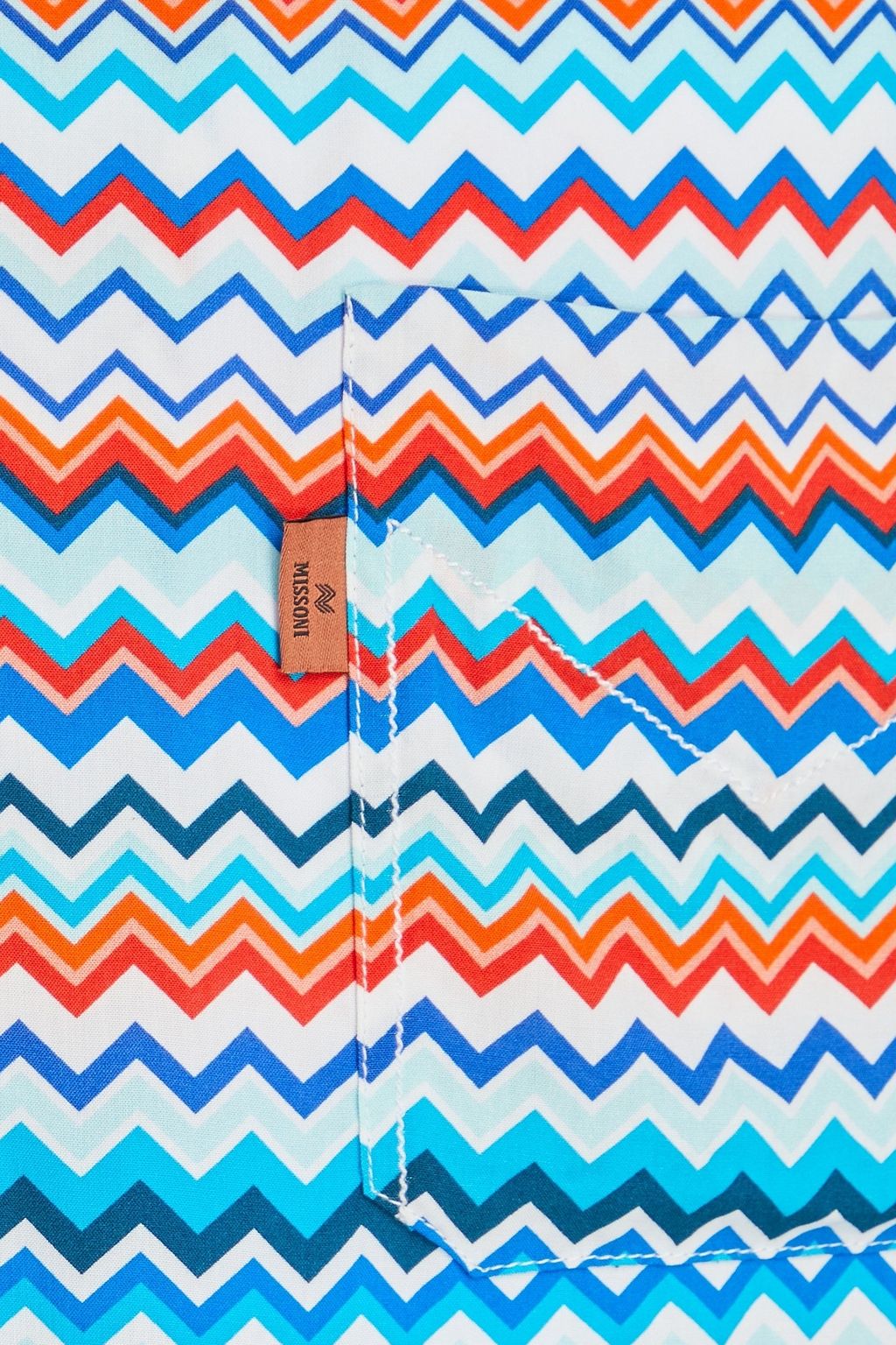 MISSONI قميص من نسيج محبوك مزين بطبعات