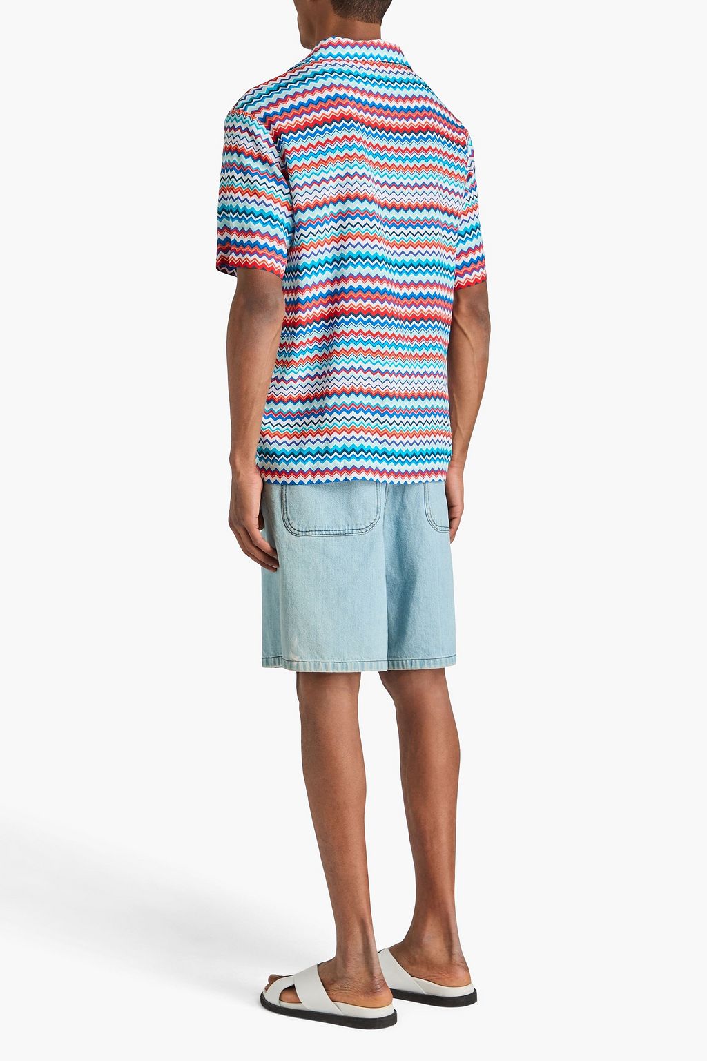 MISSONI قميص من نسيج محبوك مزين بطبعات