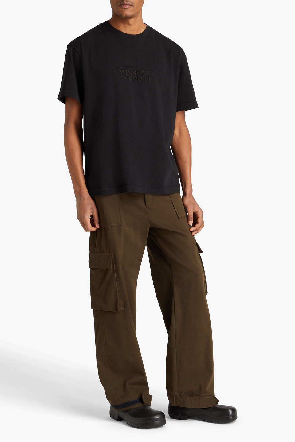 Missoni Man T-shirt Black Size Xl Cotton In Black