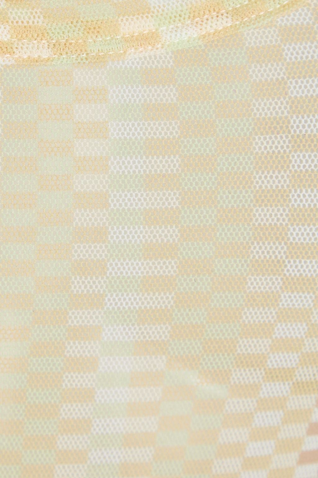 MISSONI بودي سوت من الشبك بنقشة مربعات