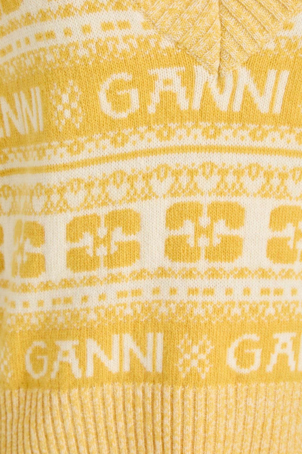 GANNI فيست ذو نسيج محبوك من الجاكار