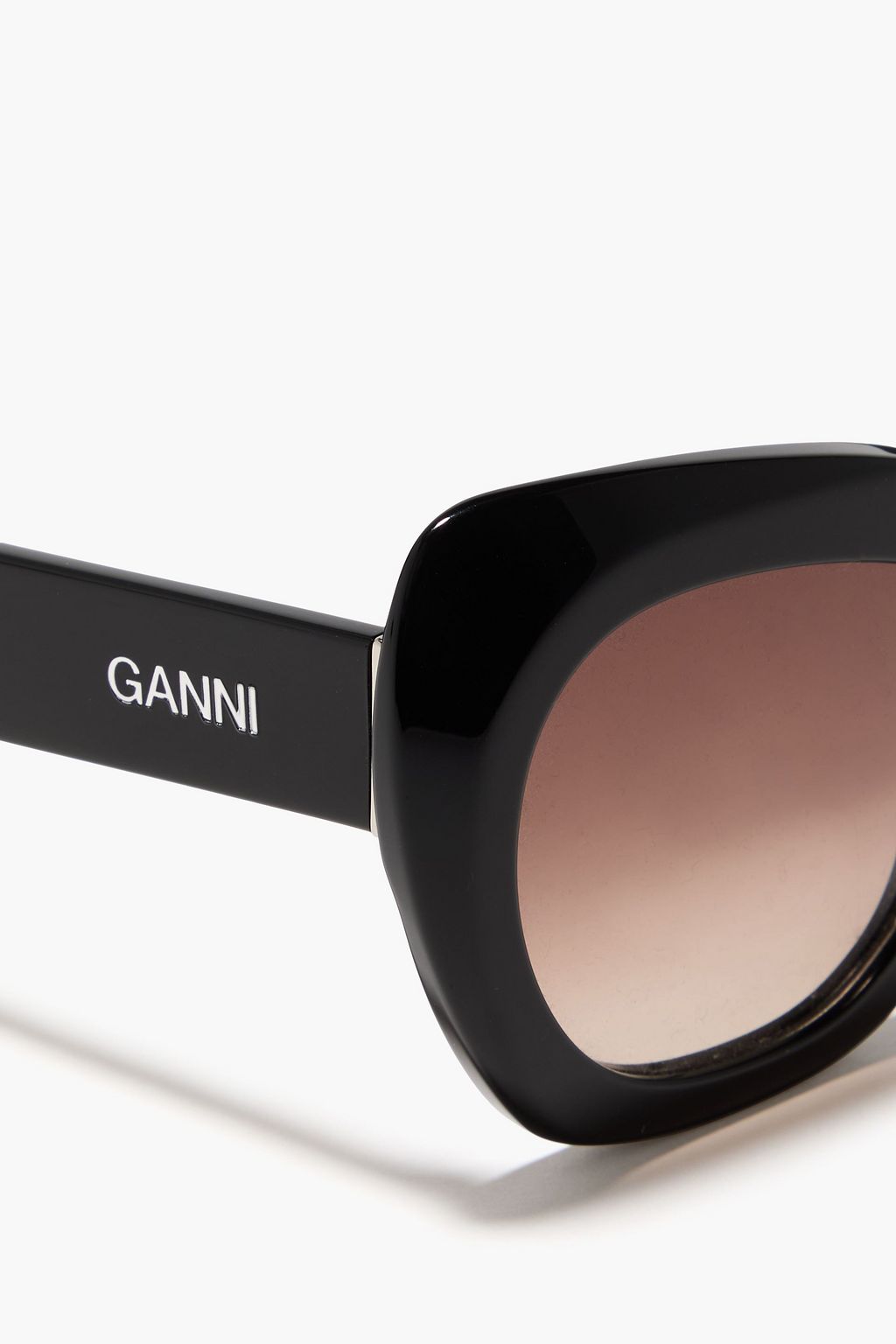 GANNI نظارات شمسية بإطار على شكل فراشة من الأسيتات