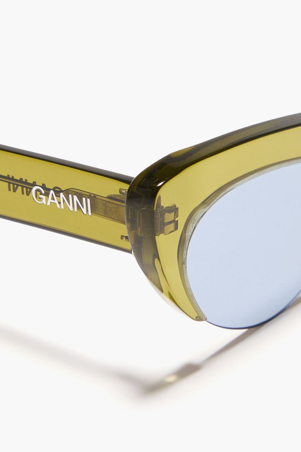 GANNI نظارات شمسية من الأسيتات بتصميم كات آي