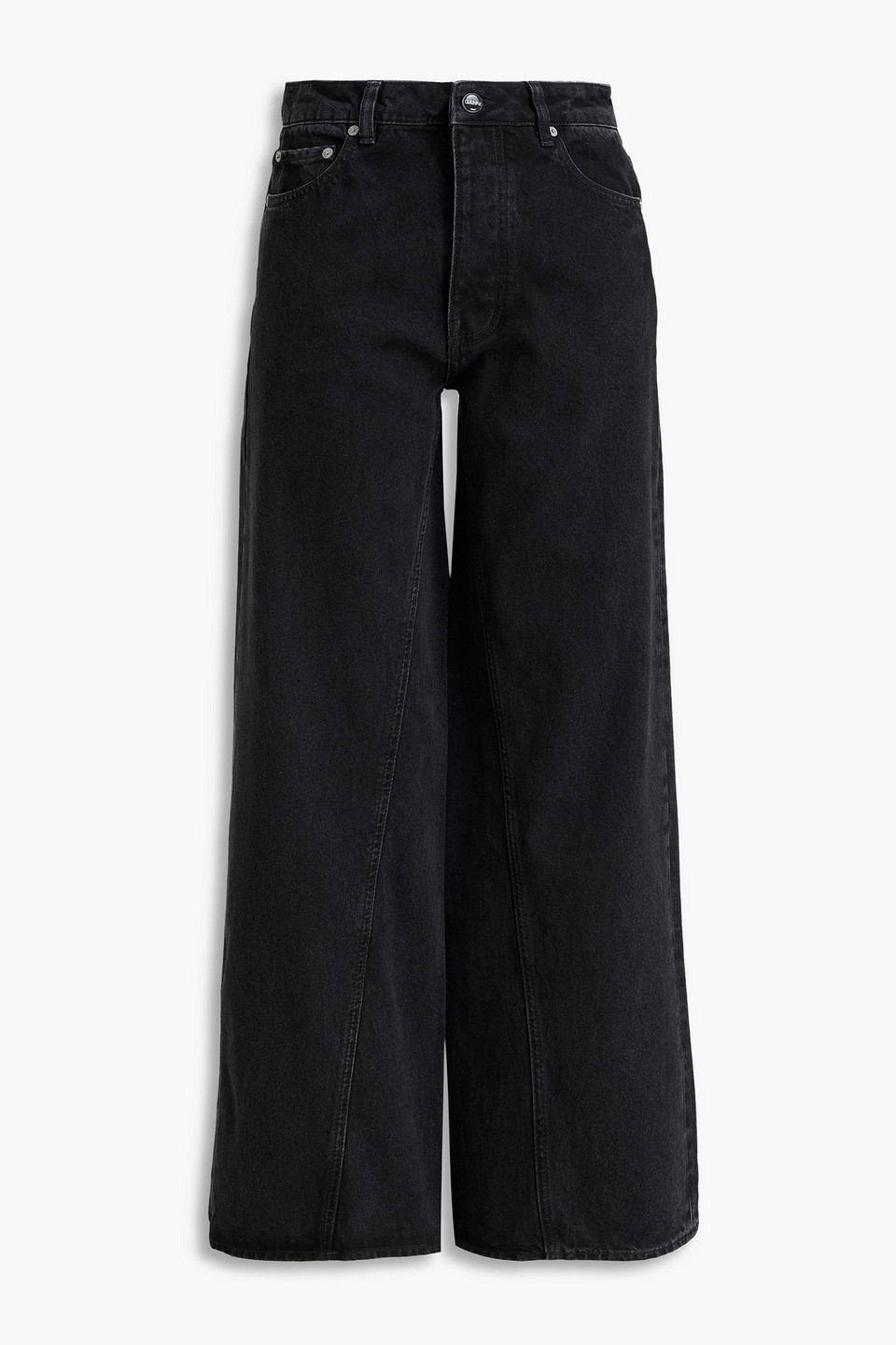 GANNI HIGH-RISE WIDE-LEG JEANS