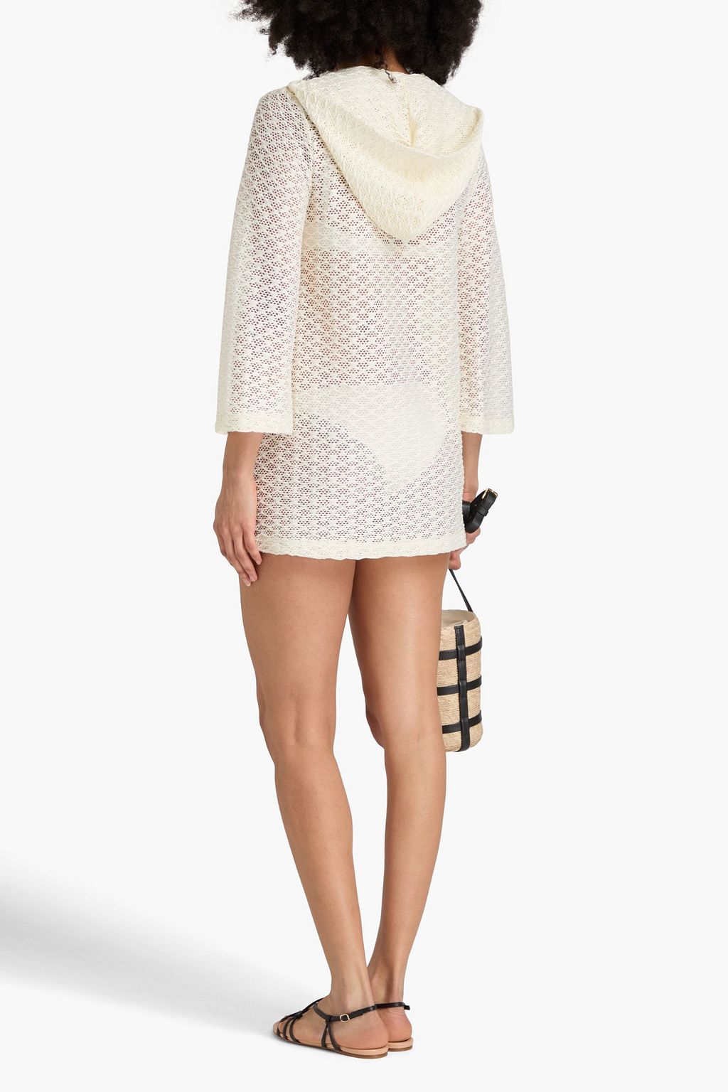 GANNI ストレッチレース フーディ