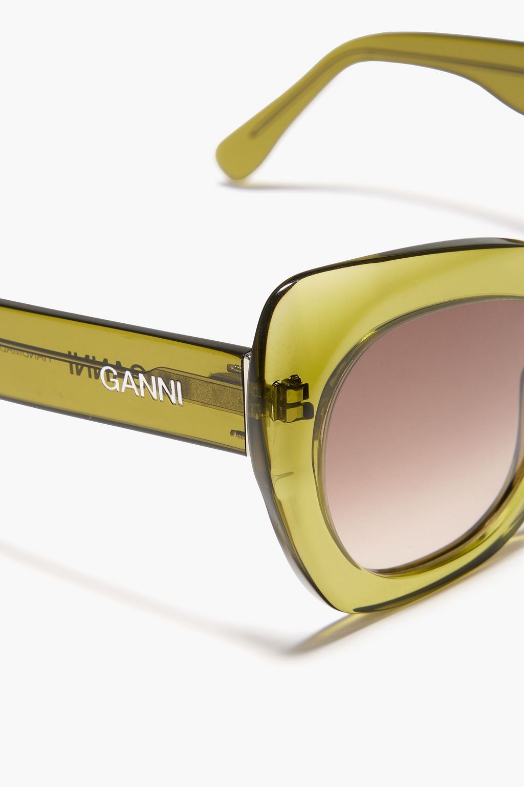 GANNI نظارات شمسية بإطار على شكل فراشة من الأسيتات